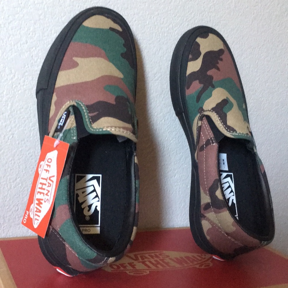 Vans Slip-On Pro Camo, Black9.5